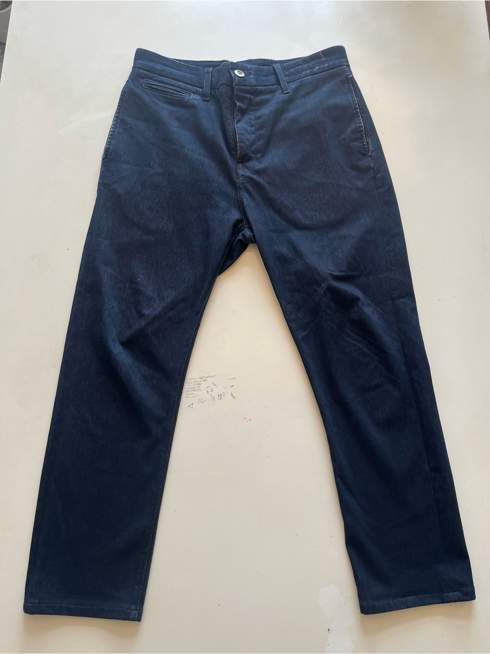 Hiroshi Kato Axe Chino Men's 32 - Navy Cotton Blend